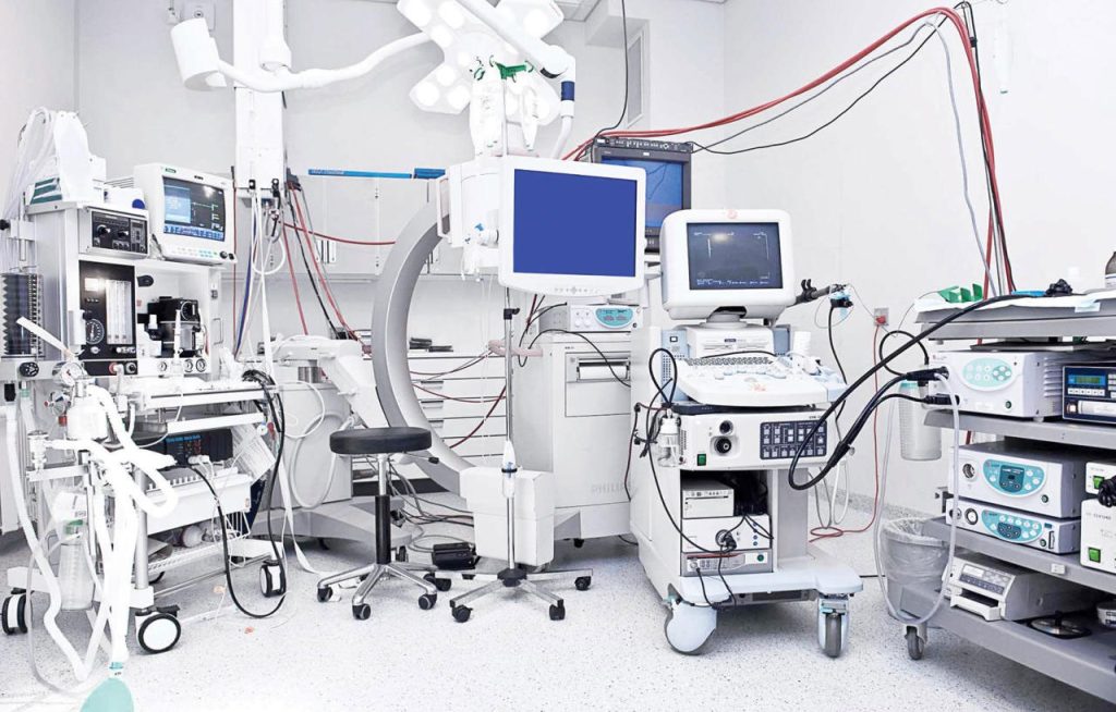 Bệnh viện phụ sản trung ương được trang bị đầy đủ các thiết bị kỹ thuật y tế.